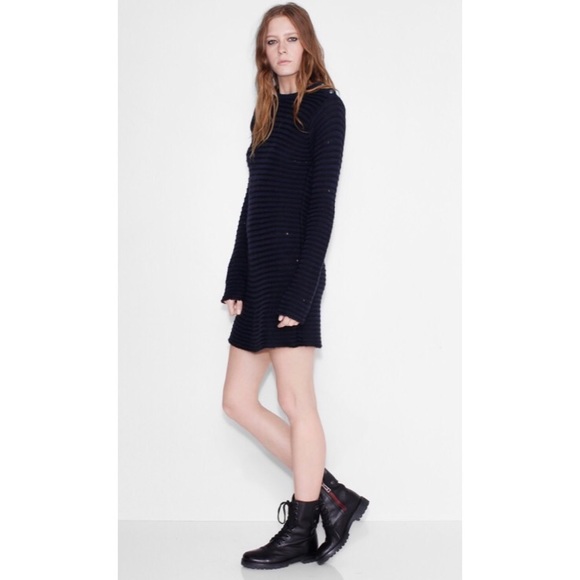 📸🆕 Zadig & Voltaire ღ Jada Robe Dress ღ Navy - Picture 4 of 8